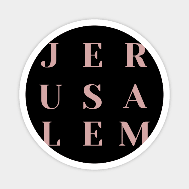 Jerusalem Magnet by PrintHub